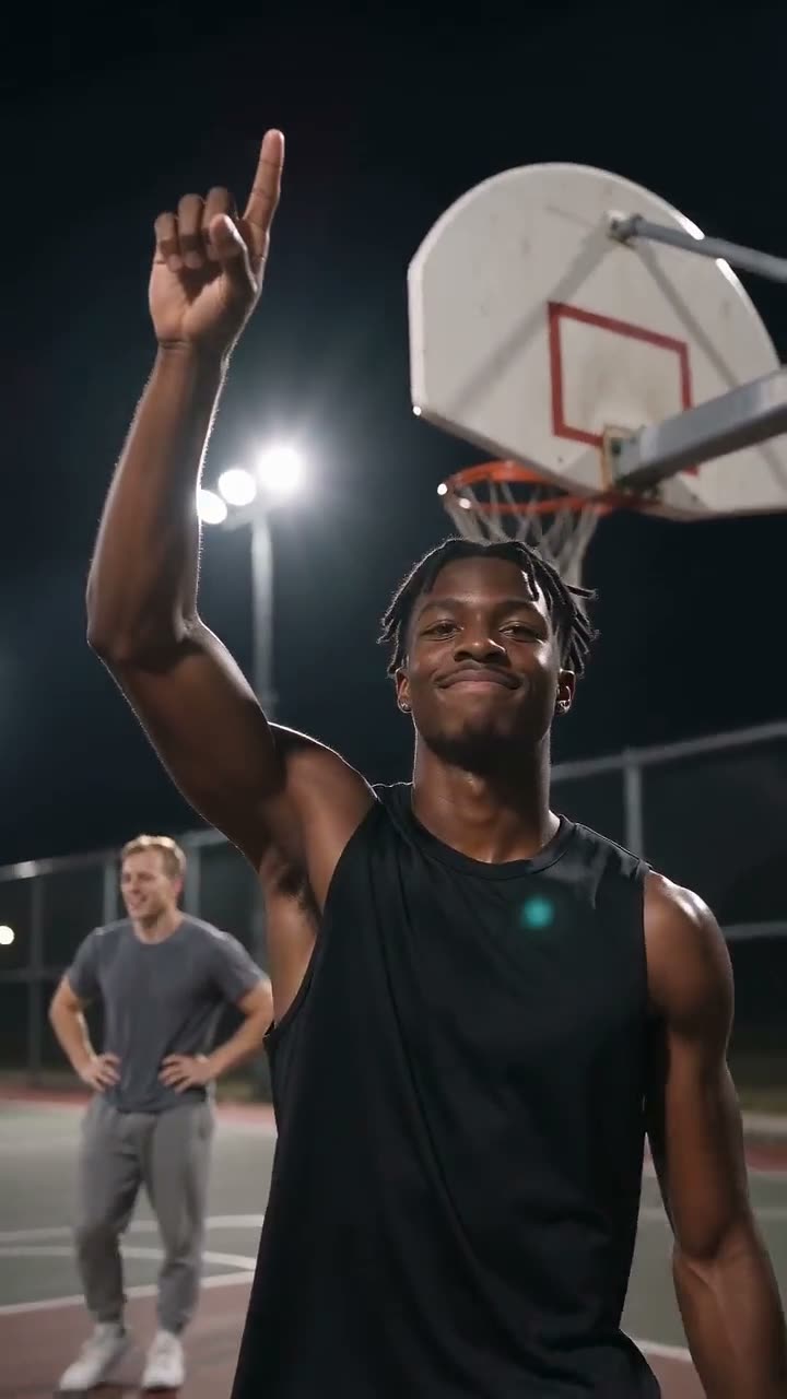 Fotograma del video de muestra de Middle Finger Dunk AI